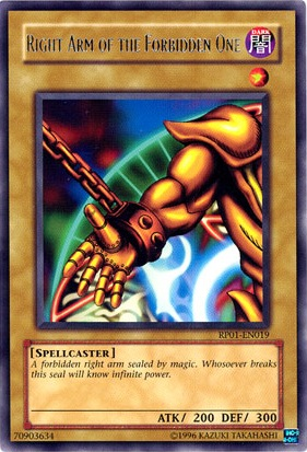 Right Arm of the Forbidden One [RP01-EN019] Rare | L.A. Mood Comics and Games