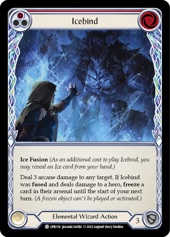 Icebind (Red) [UPR119] (Uprising)  Rainbow Foil | L.A. Mood Comics and Games