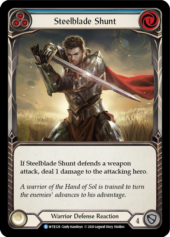 Steelblade Shunt (Blue) [U-WTR128] (Welcome to Rathe Unlimited)  Unlimited Normal | L.A. Mood Comics and Games