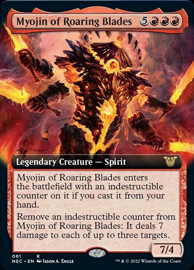 Myojin of Roaring Blades (Extended Art) [Kamigawa: Neon Dynasty Commander] | L.A. Mood Comics and Games