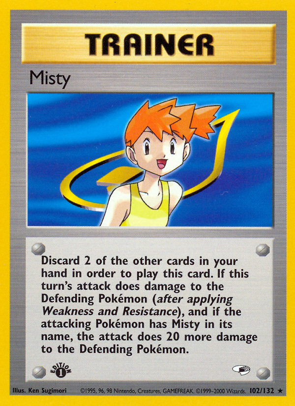 Misty (102/132) [Gym Heroes 1st Edition] | L.A. Mood Comics and Games