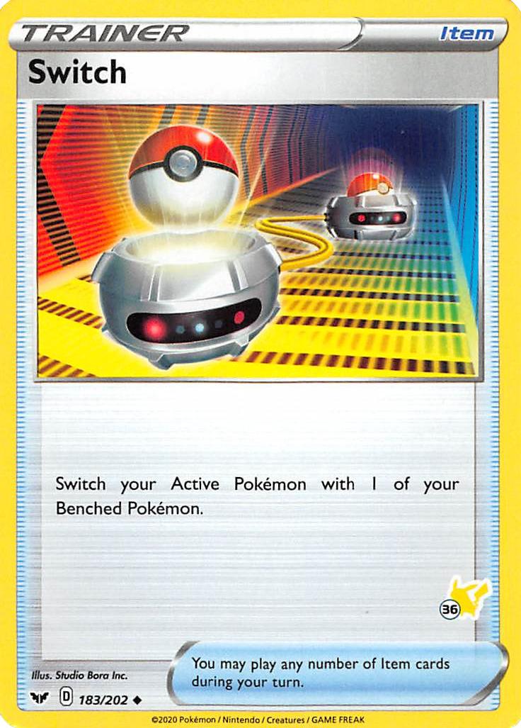 Switch (183/202) (Pikachu Stamp #36) [Battle Academy 2022] | L.A. Mood Comics and Games