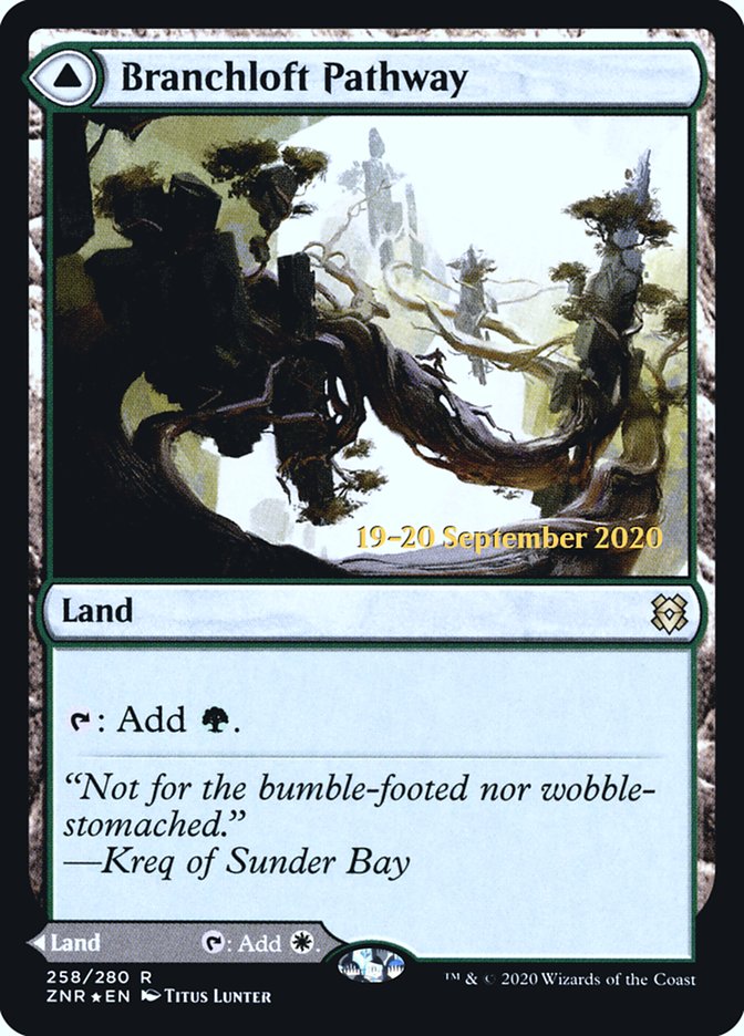 Branchloft Pathway // Boulderloft Pathway [Zendikar Rising Prerelease Promos] | L.A. Mood Comics and Games