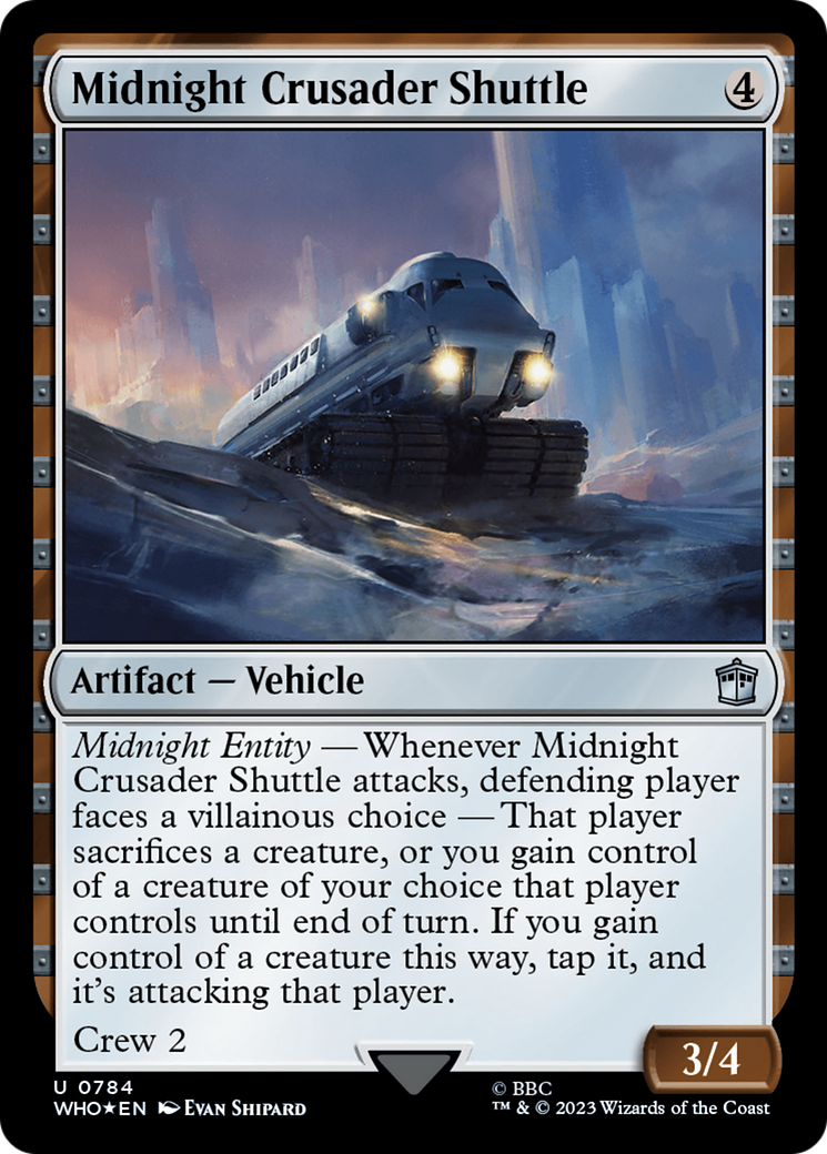 Midnight Crusader Shuttle (Surge Foil) [Doctor Who] | L.A. Mood Comics and Games