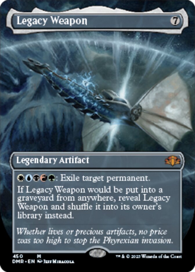 Legacy Weapon (Borderless Alternate Art) [Dominaria Remastered] | L.A. Mood Comics and Games