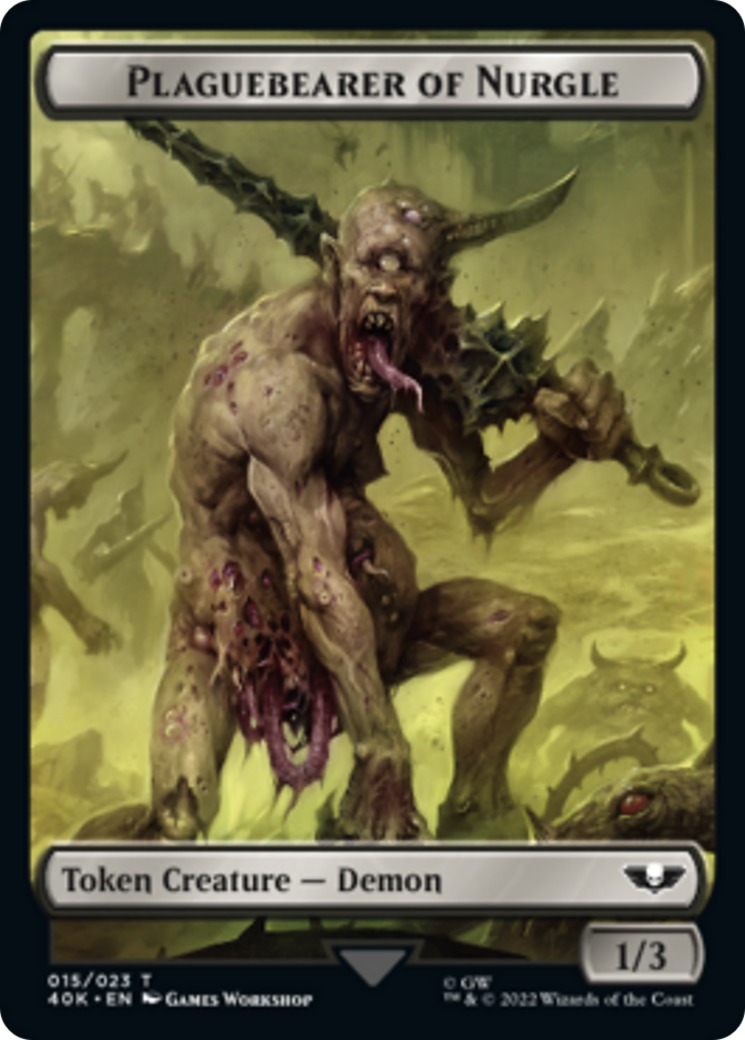 Spawn // Plaguebearer of Nurgle Double-Sided Token [Warhammer 40,000 Tokens] | L.A. Mood Comics and Games