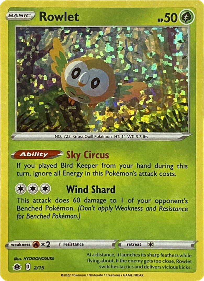 Rowlet (2/15) [McDonald's Promos: Match Battle] | L.A. Mood Comics and Games