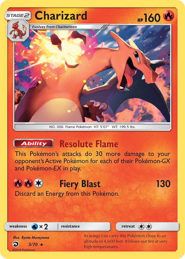 Charizard (3/70) (Let's Play, Eevee) (Theme Deck Exclusive) [Sun & Moon: Dragon Majesty] | L.A. Mood Comics and Games