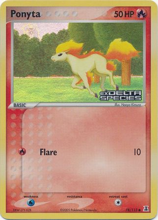 Ponyta (78/113) (Stamped) [EX: Delta Species] | L.A. Mood Comics and Games