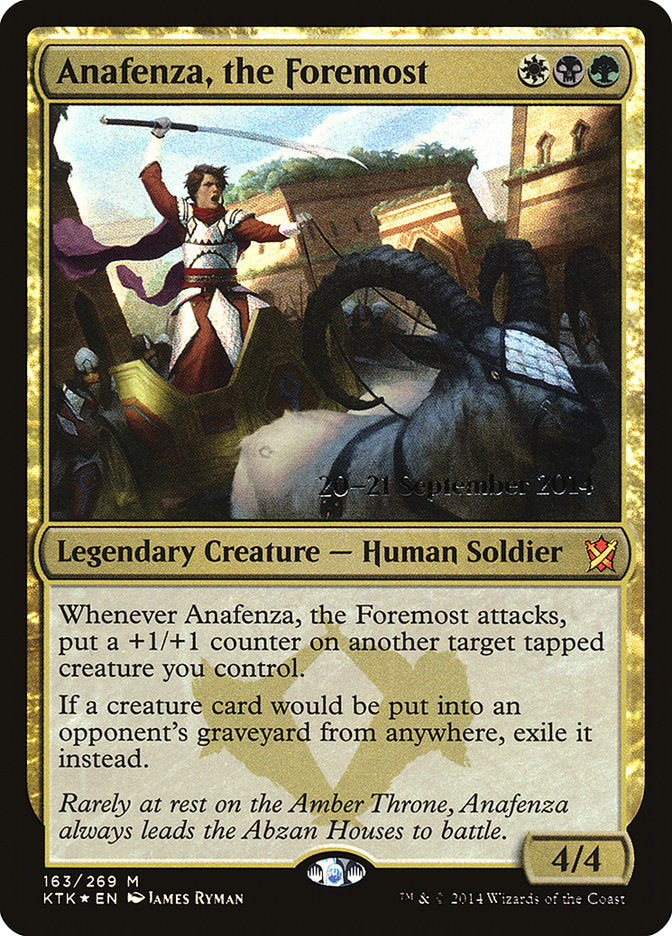 Anafenza, the Foremost [Khans of Tarkir Prerelease Promos] | L.A. Mood Comics and Games