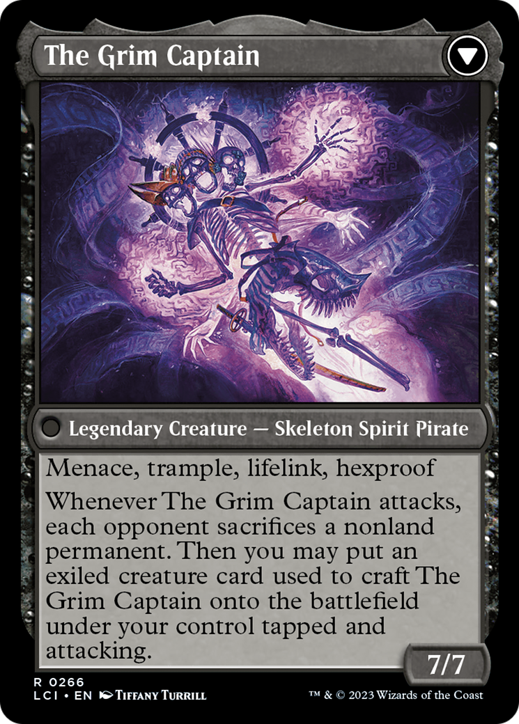 Throne of the Grim Captain // The Grim Captain [The Lost Caverns of Ixalan Prerelease Cards] | L.A. Mood Comics and Games