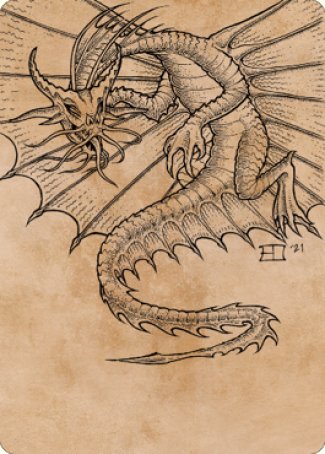 Ancient Gold Dragon Art Card (44) [Commander Legends: Battle for Baldur's Gate Art Series] | L.A. Mood Comics and Games