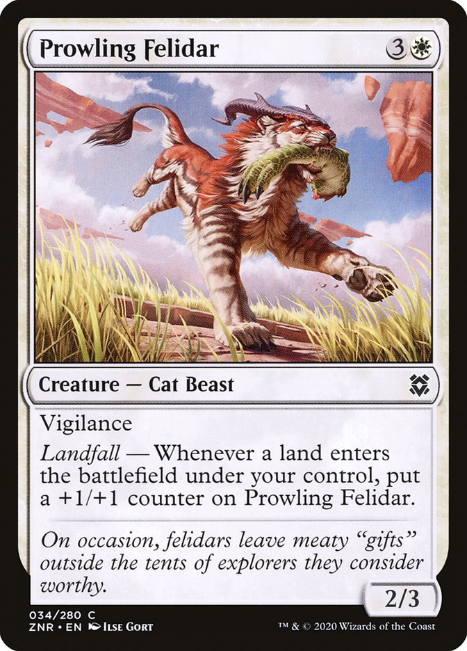 Prowling Felidar [Zendikar Rising] | L.A. Mood Comics and Games