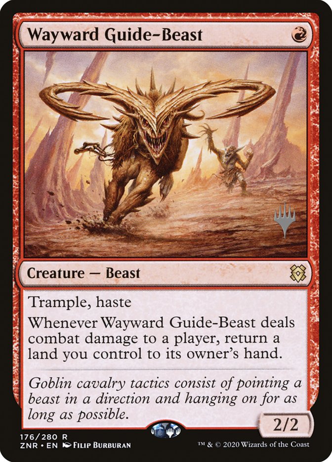 Wayward Guide-Beast (Promo Pack) [Zendikar Rising Promos] | L.A. Mood Comics and Games