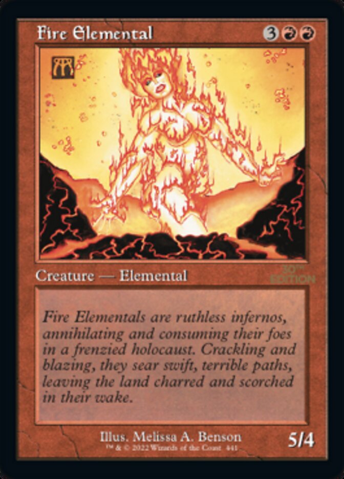 Fire Elemental (Retro) [30th Anniversary Edition] | L.A. Mood Comics and Games