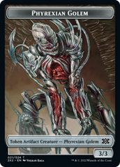 Saproling // Phyrexian Golem Double-Sided Token [Double Masters 2022 Tokens] | L.A. Mood Comics and Games
