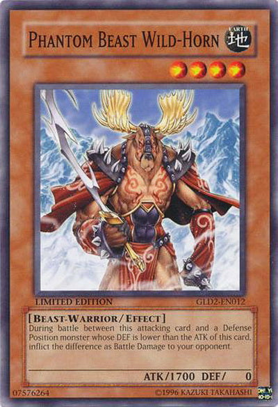Phantom Beast Wild-Horn [GLD2-EN012] Common | L.A. Mood Comics and Games