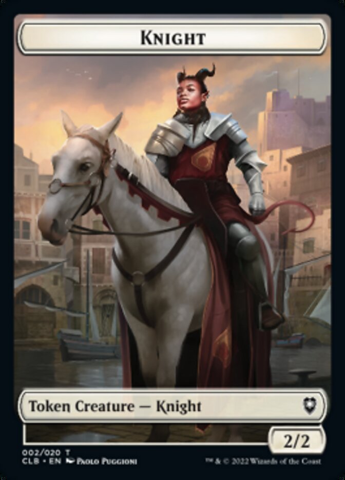 Knight Token [Commander Legends: Battle for Baldur's Gate Tokens] | L.A. Mood Comics and Games