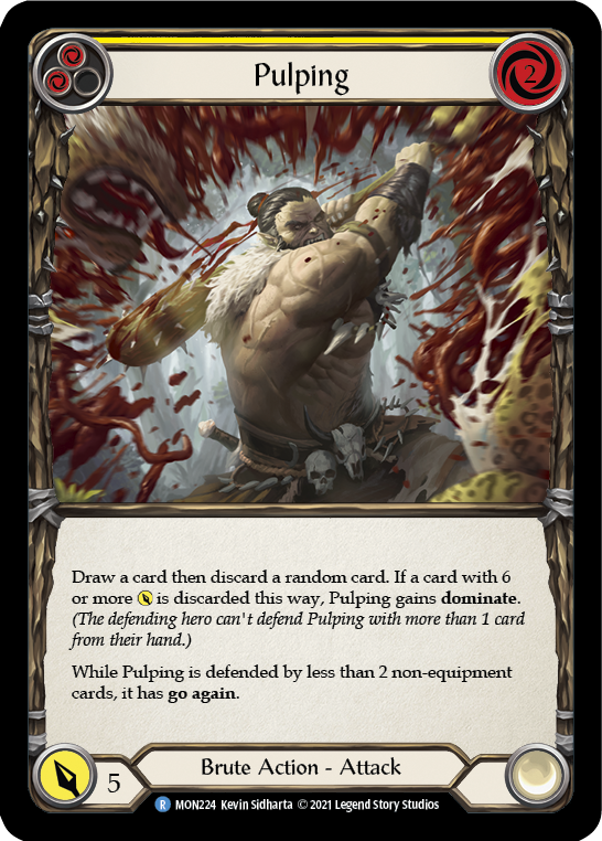 Pulping (Yellow) [MON224-RF] (Monarch)  1st Edition Rainbow Foil | L.A. Mood Comics and Games