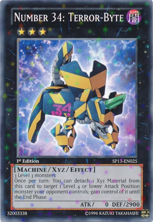 Number 34: Terror-Byte [SP13-EN025] Starfoil Rare | L.A. Mood Comics and Games