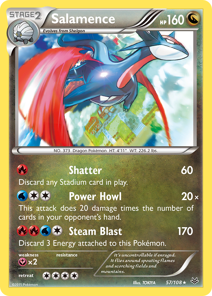 Salamence (57/108) [XY: Roaring Skies] | L.A. Mood Comics and Games