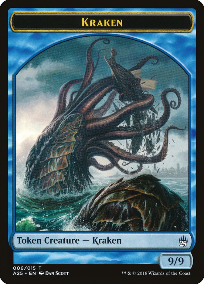 Fish // Kraken Double-Sided Token [Masters 25 Tokens] | L.A. Mood Comics and Games