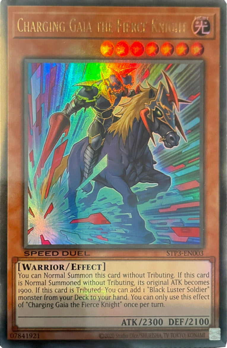 Charging Gaia the Fierce Knight [STP3-EN003] Ultra Rare | L.A. Mood Comics and Games