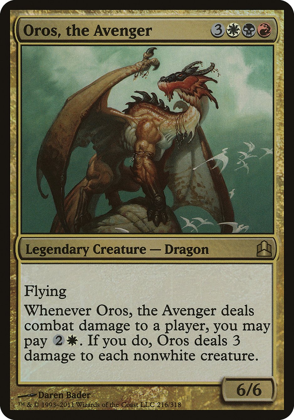 Oros, the Avenger (Oversized) [Commander 2011 Oversized] | L.A. Mood Comics and Games