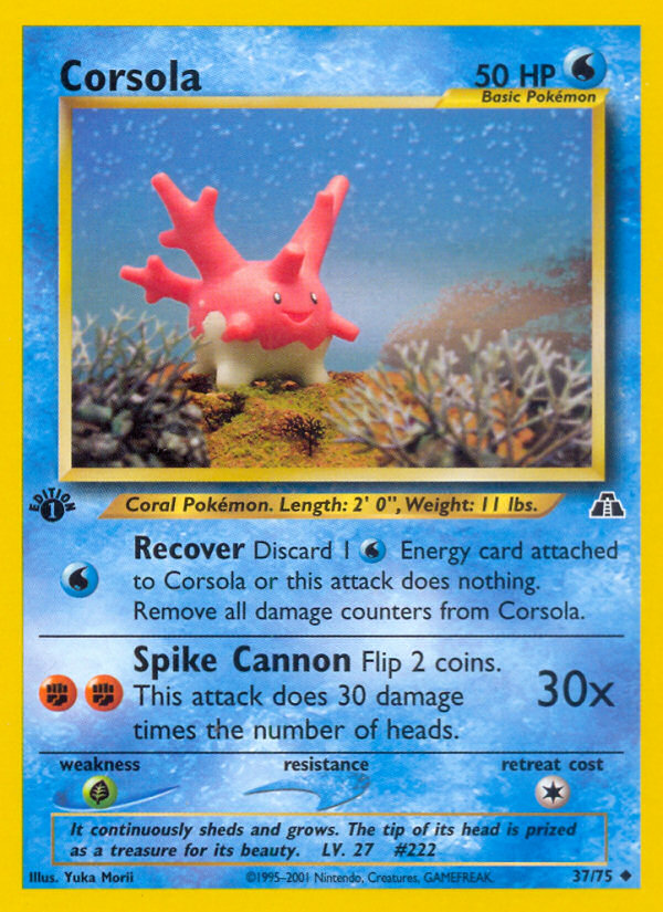 Corsola (37/75) [Neo Discovery 1st Edition] | L.A. Mood Comics and Games