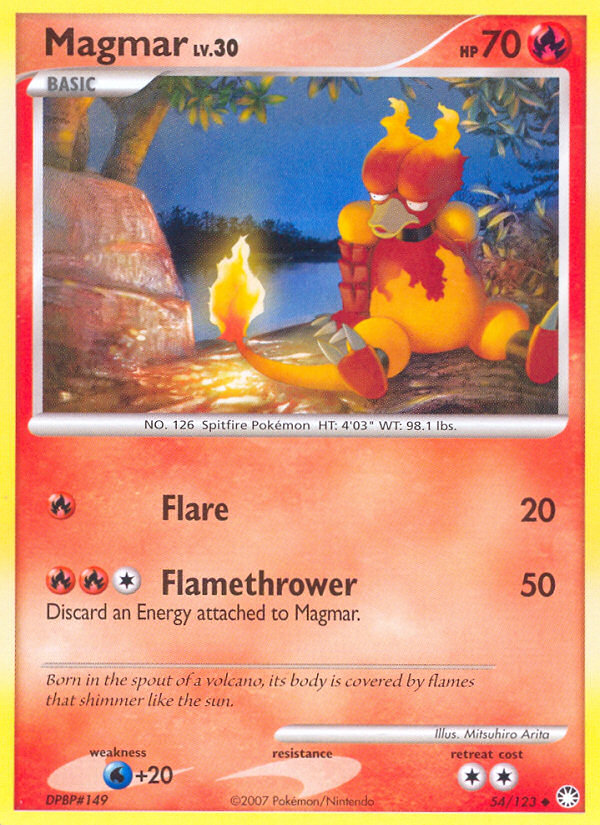 Magmar (54/123) [Diamond & Pearl: Mysterious Treasures] | L.A. Mood Comics and Games