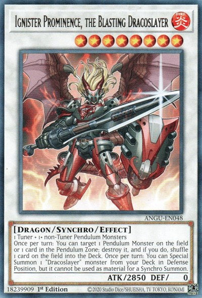 Ignister Prominence, the Blasting Dracoslayer (Rare) [ANGU-EN048] Rare | L.A. Mood Comics and Games