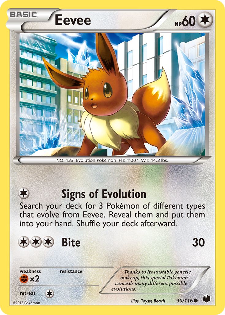 Eevee (90/116) [Black & White: Plasma Freeze] | L.A. Mood Comics and Games