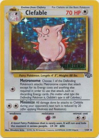 Clefable (1/64) (Prerelease Promo) [Jungle Unlimited] | L.A. Mood Comics and Games