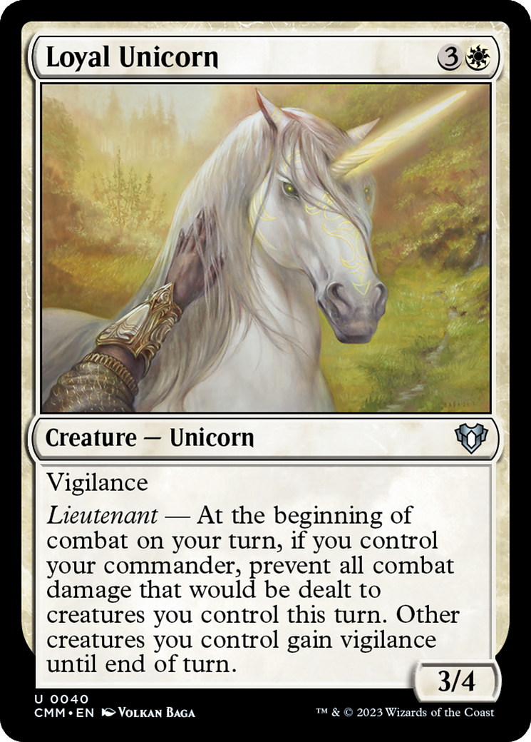 Loyal Unicorn [Commander Masters] | L.A. Mood Comics and Games
