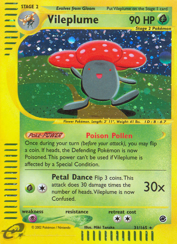 Vileplume (31/165) [Expedition: Base Set] | L.A. Mood Comics and Games