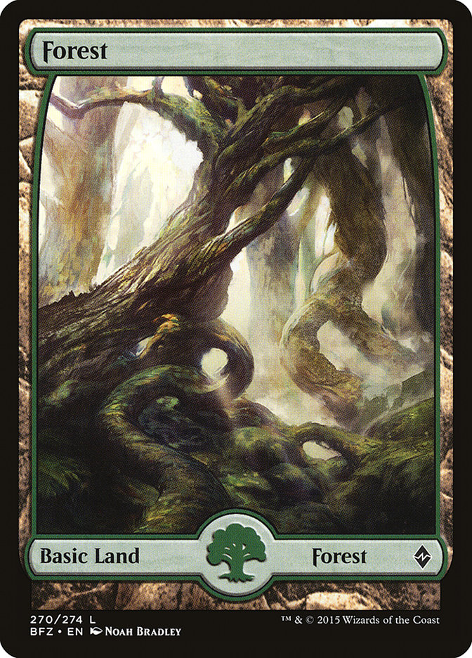 Forest (270) (Full Art) [Battle for Zendikar] | L.A. Mood Comics and Games