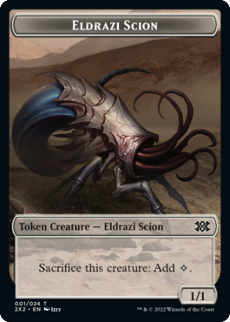 Spider // Eldrazi Scion Double-Sided Token [Double Masters 2022 Tokens] | L.A. Mood Comics and Games