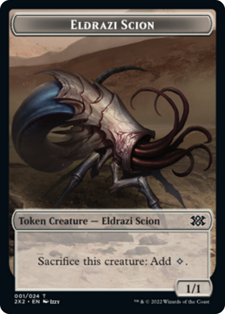 Zombie // Eldrazi Scion Double-Sided Token [Double Masters 2022 Tokens] | L.A. Mood Comics and Games