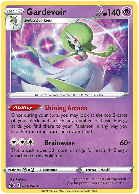 Gardevoir (061/198) (Theme Deck Exclusive) [Sword & Shield: Chilling Reign] | L.A. Mood Comics and Games