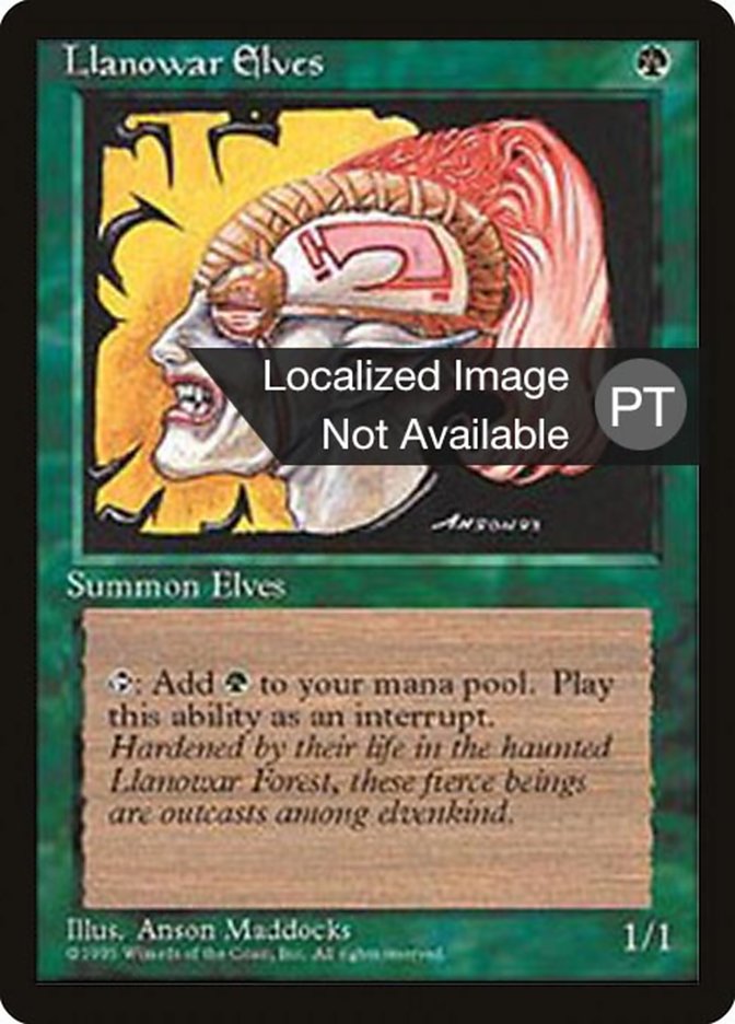 Llanowar Elves [Fourth Edition (Foreign Black Border)] | L.A. Mood Comics and Games
