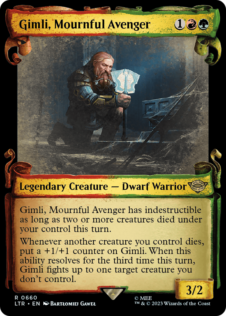 Gimli, Mournful Avenger [The Lord of the Rings: Tales of Middle-Earth Showcase Scrolls] | L.A. Mood Comics and Games
