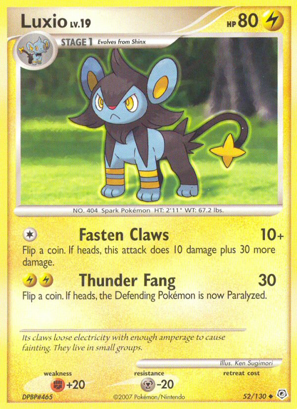 Luxio (52/130) [Diamond & Pearl: Base Set] | L.A. Mood Comics and Games