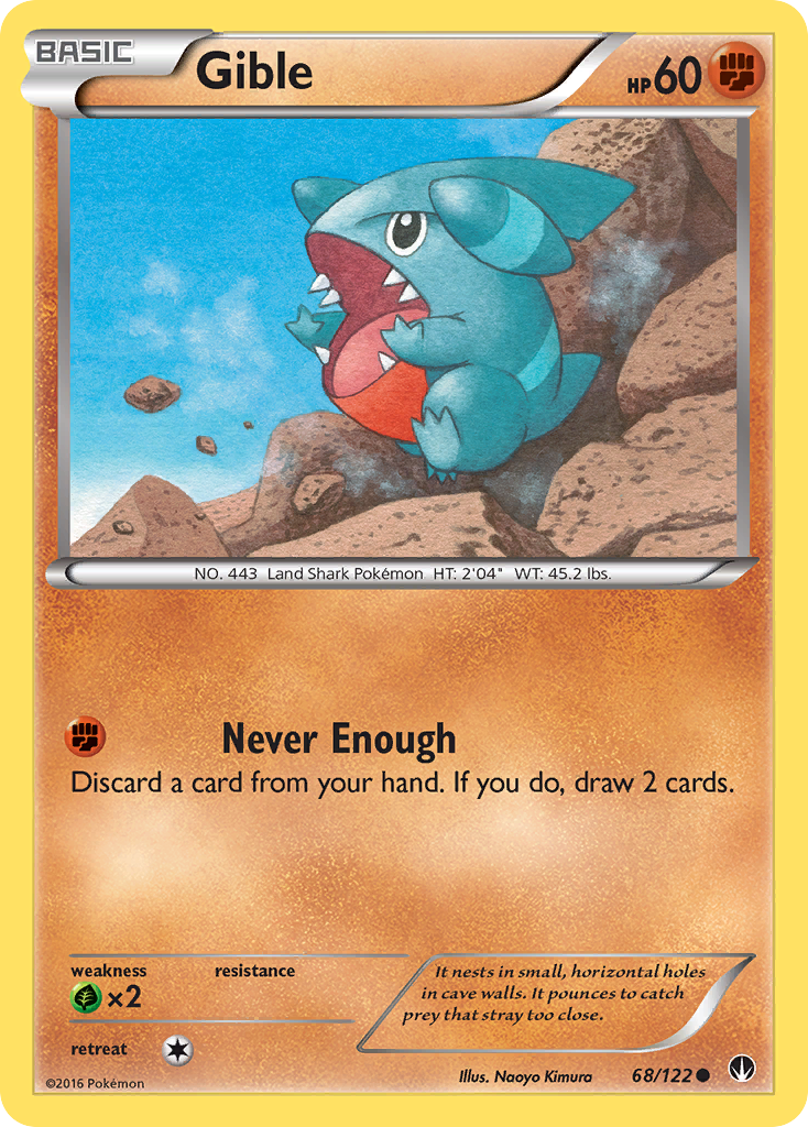 Gible (68/122) [XY: BREAKpoint] | L.A. Mood Comics and Games