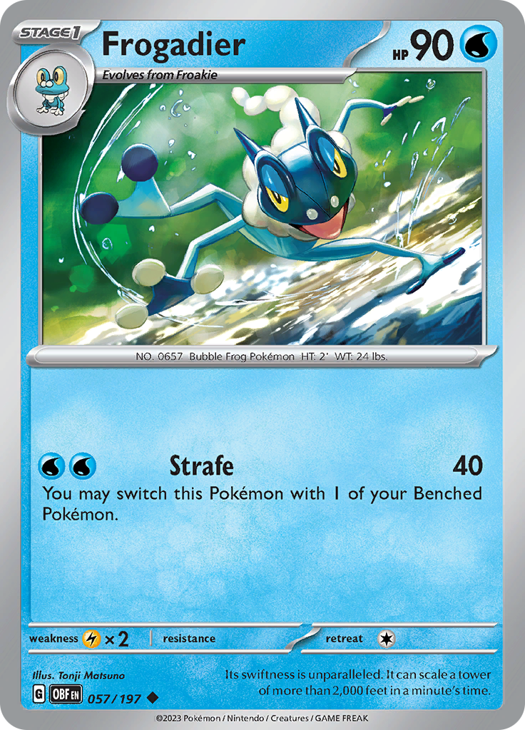 Frogadier (057/197) [Scarlet & Violet: Obsidian Flames] | L.A. Mood Comics and Games