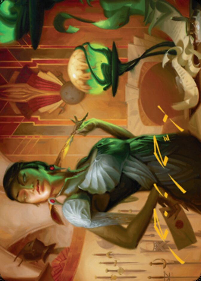 Mari, the Killing Quill Art Card (Gold-Stamped Signature) [Streets of New Capenna Art Series] | L.A. Mood Comics and Games