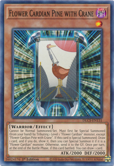 Flower Cardian Pine with Crane [DLCS-EN131] Common | L.A. Mood Comics and Games