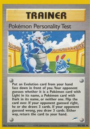 Pokemon Personality Test (102/105) [Neo Destiny Unlimited] | L.A. Mood Comics and Games