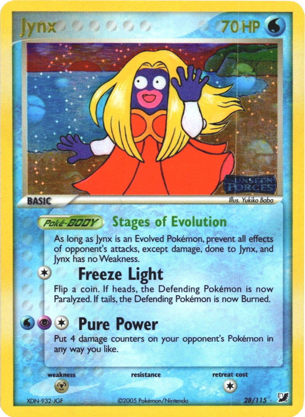 Jynx (28/115) (Stamped) [EX: Unseen Forces] | L.A. Mood Comics and Games