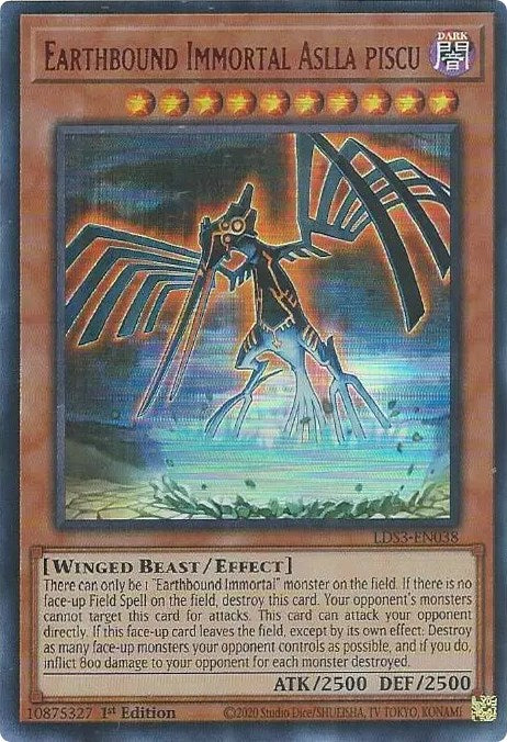 Earthbound Immortal Aslla piscu (Red) [LDS3-EN038] Ultra Rare | L.A. Mood Comics and Games