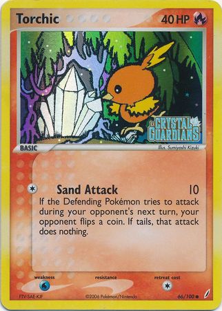 Torchic (66/100) (Stamped) [EX: Crystal Guardians] | L.A. Mood Comics and Games